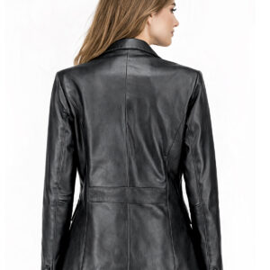Women's Leather Blazer Jacket - Formal & Casual Coat 6