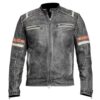 Men Vintage Retro 2 Biker Distressed jacket