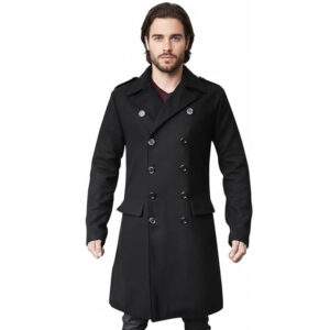Men's Wool Overcoat That Means Business Statement Long Overcoat