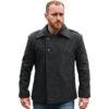 Men's Vintage Military Style Wool Coat Classic Jacket