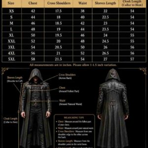 Men's Leather Hooded Halloween Costume