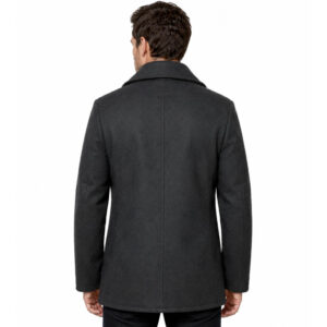 Mens Navy Classic Black Peacoat