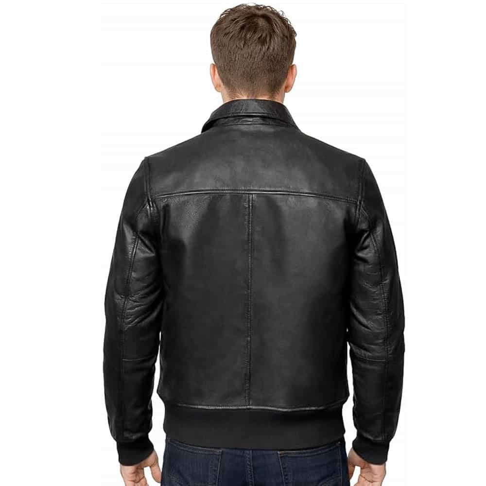 Mens Biker Vintage Bomber Leather Jacket Mens Real Leather Jacket Vintage Cafe Racer Style Genuine Soft Distress Leather Motorcycle Bomber Jacket