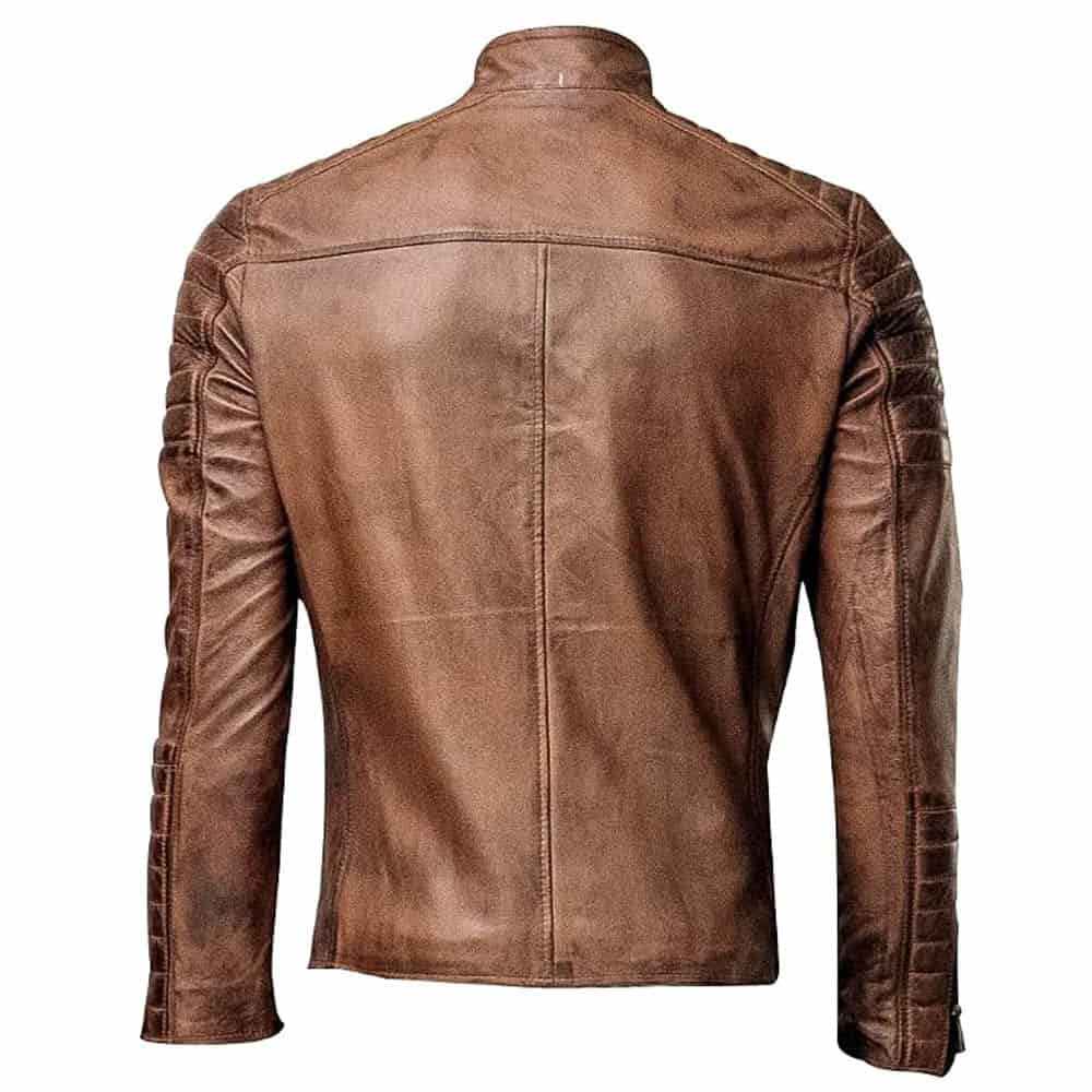 Men's Club Retro Biker Vintage Leather Jacket Men's Club Retro Biker Vintage Leather Jacket - Image 15