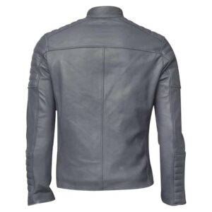 Men's Club Retro Biker Vintage Leather Jacket Mens Vintage Cafe Racer Biker Causal Zipper Classic Moto Racer Fashion Genuine Leather Jacket New 1