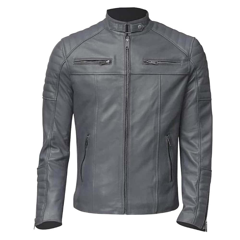 Men's Club Retro Biker Vintage Leather Jacket Men's Club Retro Biker Vintage Leather Jacket - Image 12