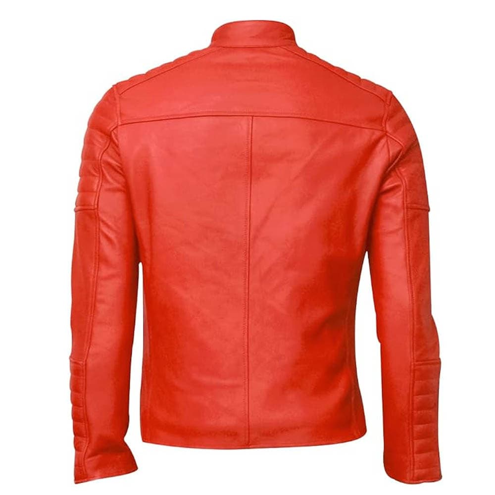 Men's Club Retro Biker Vintage Leather Jacket Men's Club Retro Biker Vintage Leather Jacket - Image 14