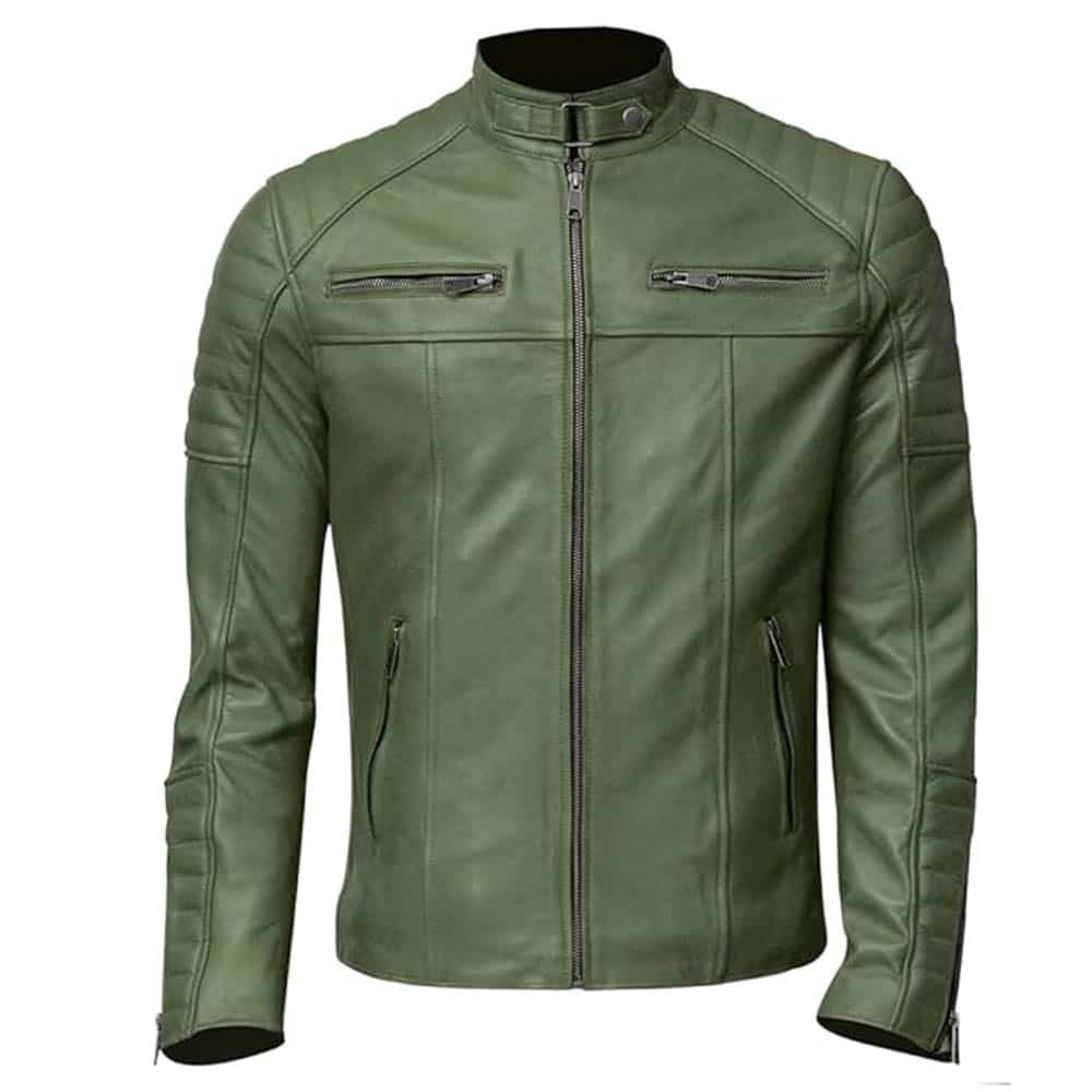 Men's Club Retro Biker Vintage Leather Jacket Men's Club Retro Biker Vintage Leather Jacket - Image 11