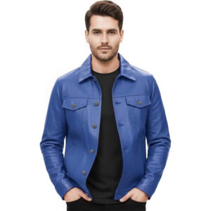 Men's Western Cowboy Western Leather Jacket