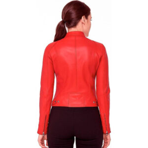 Women's Genuine Leather Casual Jacket Fashion Biker Style Womens Genuine Jacket Classic Style Ladies Biker Real Soft Sheepskin Slim fit Casual Jackets