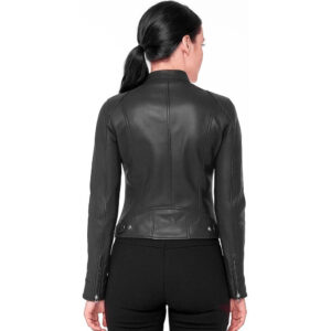 Women's Genuine Leather Casual Jacket Fashion Biker Style Womens Genuine Leather Jacket Classic Fashion Style Biker Real Soft Sheepskin Slim fit Casual Jackets