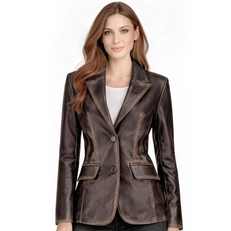 clara leather jacket home page banner image women