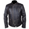 Men’s Vintage Look Brown Leather Jacket
