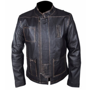 Men’s Vintage Look Brown Leather Jacket