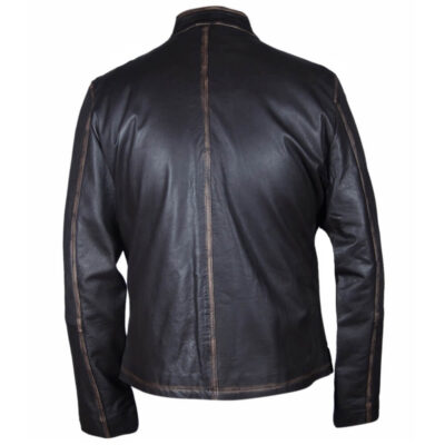 Men’s Vintage Look Brown Leather Jacket
