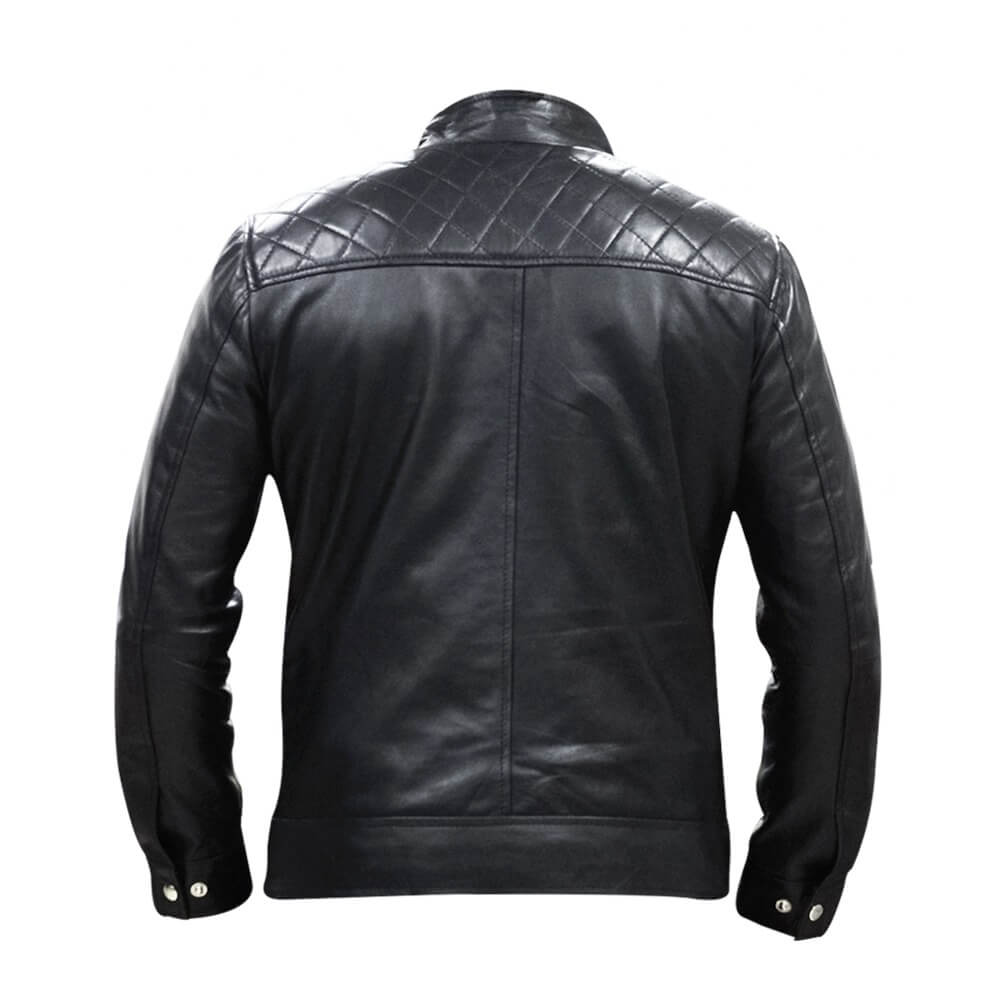 Men's Black Leather Biker Jacket Men's Black Leather Biker Jacket
