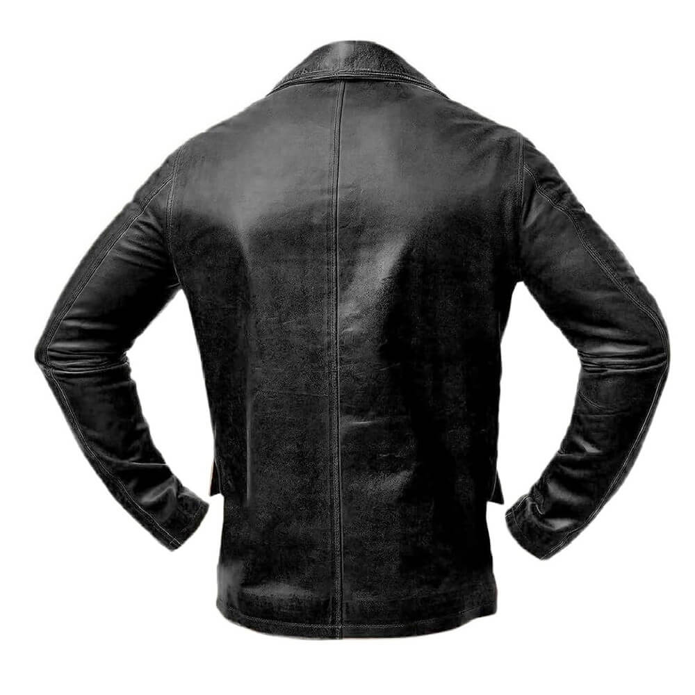 Men's Western Genuine Brown Leather Coat Men's Western Genuine Brown Leather Coat