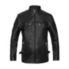 Mens Stylish Black Leather Jacket