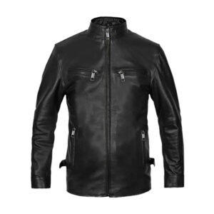 Mens Stylish Black Leather Jacket
