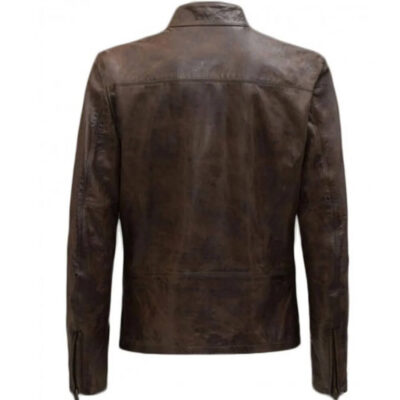 Men's Timeless Style Brown Leather Jacket