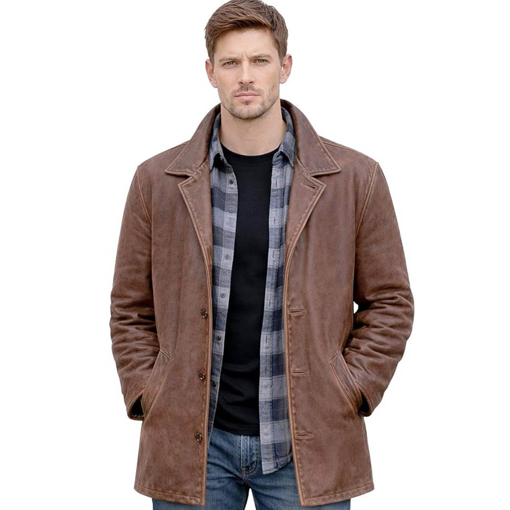womens black leatheer coat front home leather coat
