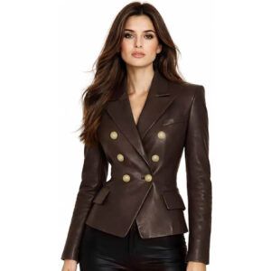 womens kim kardishan brownn jacket