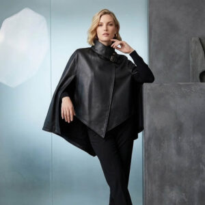Alternative view of Women’s Asymmetric Buckled Cape Jacket