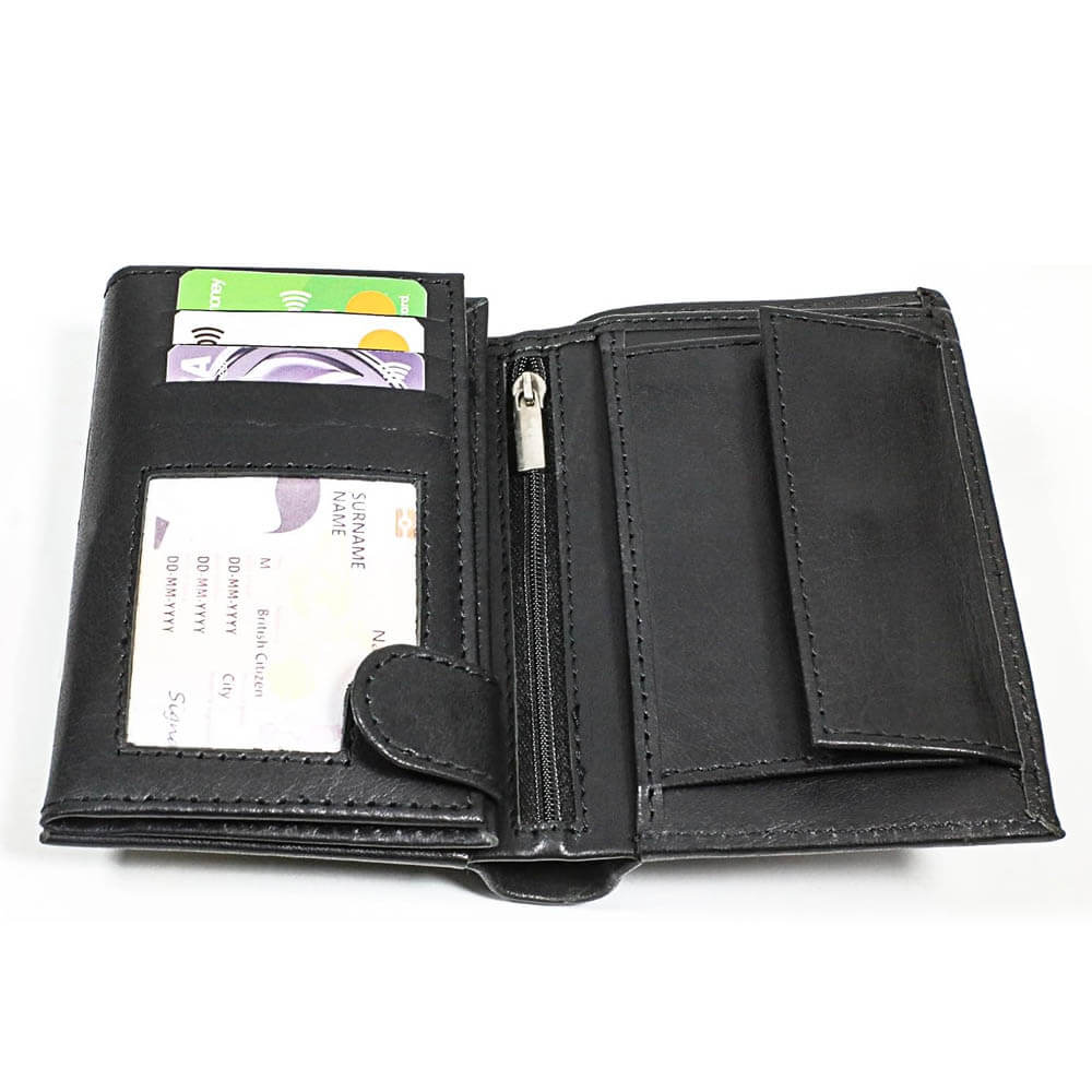 Men's Ultimate RFID Blocking Leather Trifold Wallet Men's Ultimate RFID Blocking Leather Trifold Wallet - Image 8