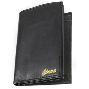 Men's Ultimate RFID Blocking Leather Trifold Wallet Clara Mens Leather Wallet Black Trifold Wallet with ID Bi fold Card Holder for Men Minimalist Wallet for Credit Cards Cash