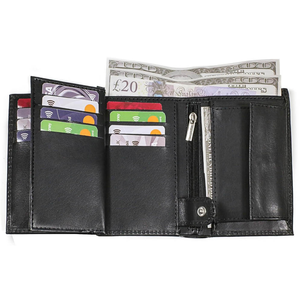 Men's Ultimate RFID Blocking Leather Trifold Wallet Men's Ultimate RFID Blocking Leather Trifold Wallet - Image 5