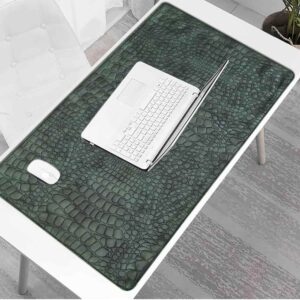 Desk Mat Set of 4, 35x59cm Waterproof Faux Leather Desk Pad Non-Slip Office Protector Desk Mat 35x59cm Waterproof Office Desk Pad for Keyboard Mouse No Laptop PC Desktop Protector Black Faux Leather Desk Blotter for