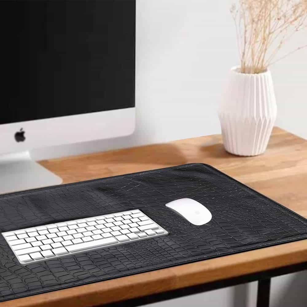Desk Mat Set of 4, 35x59cm Waterproof Faux Leather Desk Pad Non-Slip Office Protector Desk Mat Set of 4, 35x59cm Waterproof Faux Leather Desk Pad Non-Slip Office Protector - Image 8
