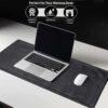 Desk Mat Waterproof Faux Leather Office Protector