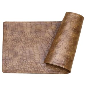 Desk Mat Set of 4, 35x59cm Waterproof Faux Leather Desk Pad Non-Slip Office Protector Desk Mat 35x59cm Waterproof Office Desk Pad for Keyboard Mouse Non Slip Laptop PC Desktop Protector Black Faux Leather Desk Blotter for