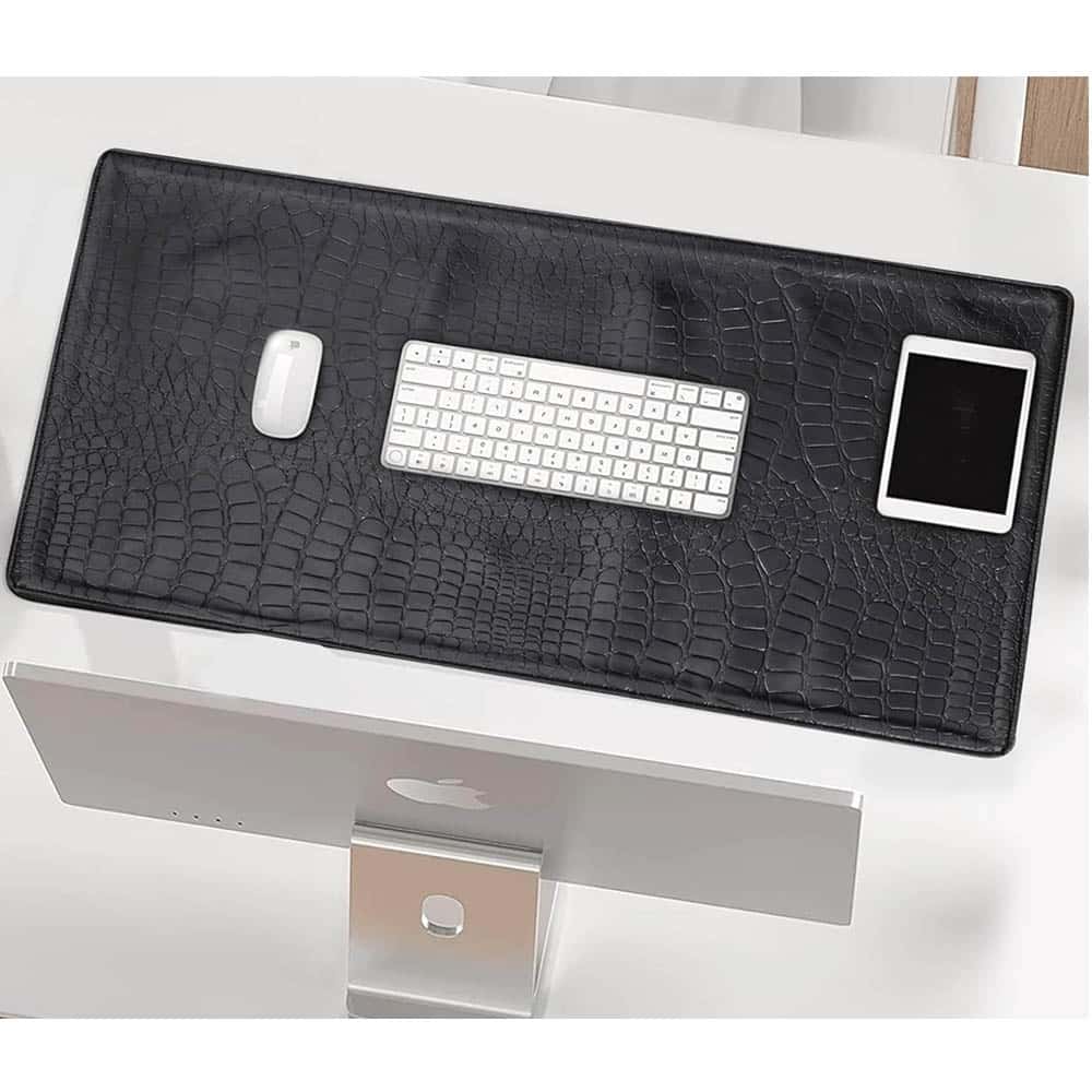 Desk Mat Set of 4, 35x59cm Waterproof Faux Leather Desk Pad Non-Slip Office Protector Desk Mat Set of 4, 35x59cm Waterproof Faux Leather Desk Pad Non-Slip Office Protector - Image 3