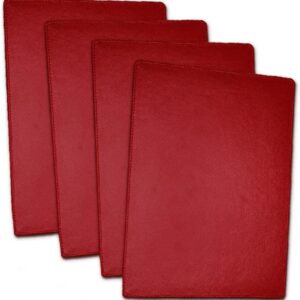 Exclusive Pu Leather Table Placemats Set Faux Leather Placemats for Dinner Pack of 4