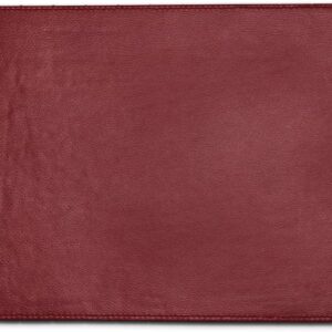 Exclusive Pu Leather Table Placemats Set Faux Leather Placemats for Dinner Pack of 4 Maroon
