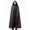 Gothic Hooded Leather Medieval Cloak