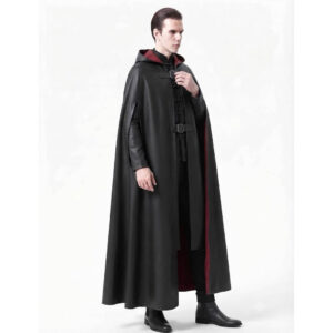 Gothic Leather Medieval Cloak
