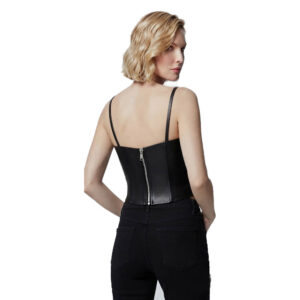 Ladies Crop Top Leather Corset Ladies Top Leather Corset
