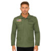 Men's Vintage Style Olive Field Jacked