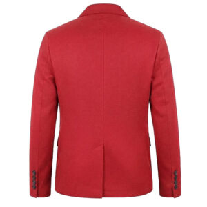 Men's Casual Blazer Long Sleeve Jacket Blazer Two Button Biker Coat