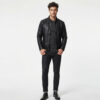 Men's Simple Genuine Leather Jacket