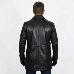 Mens Classic Brown Trench Coat black