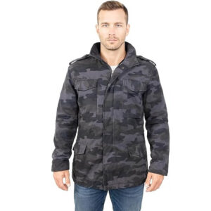 Mens Cotton Military Jacket Camouflage Vintage M65 Winter Army Field Casual Coat With Cargo Pockets
