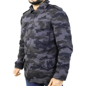 Mens Military Jacket Vintage M65 Winter Army Field Casual Coat With Cargo Pockets