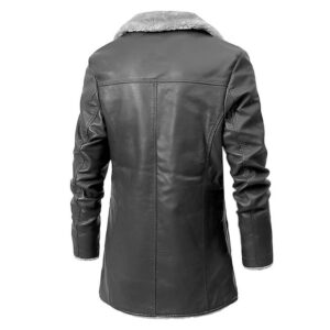 Men’s Aviator Sheepskin B3 Bomber Jacket Mens Raf Aviator Real Jacket Sheepskin Classic B3 Bomber Flying Flight WW2 Faux Fur Winter Coat 1