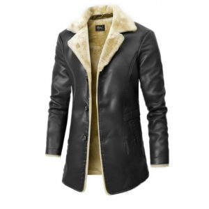 Men’s Aviator Sheepskin B3 Bomber Jacket Mens Raf Aviator Real Leather Genuine Sheepskin Classic B3 Flying Flight WW2 Faux Fur Winter Coat