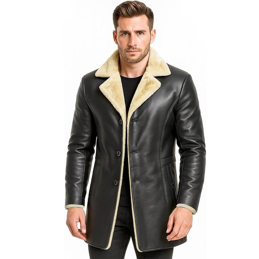 Men’s Aviator Sheepskin B3 Bomber Jacket Men’s Aviator Sheepskin B3 Bomber Jacket - Image 4