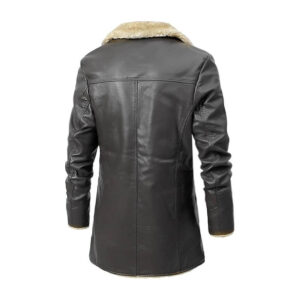 Men’s Aviator Sheepskin B3 Bomber Jacket Mens Raf Aviator Real Leather Sheepskin Classic B3 Flying Flight WW2 Faux Fur Winter Coat
